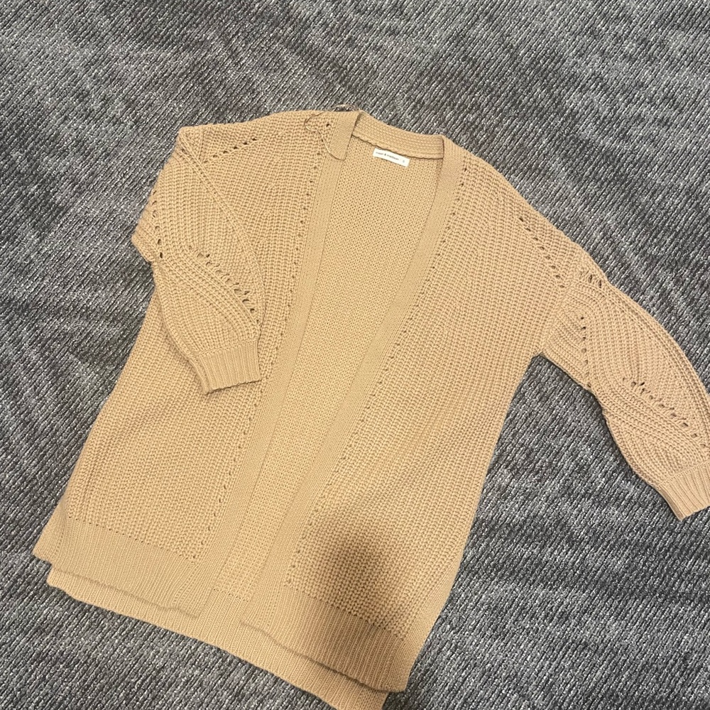 light mustard cardigan